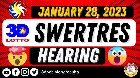SWERTRES HEARING Today, Sunday, January 28, 2024.